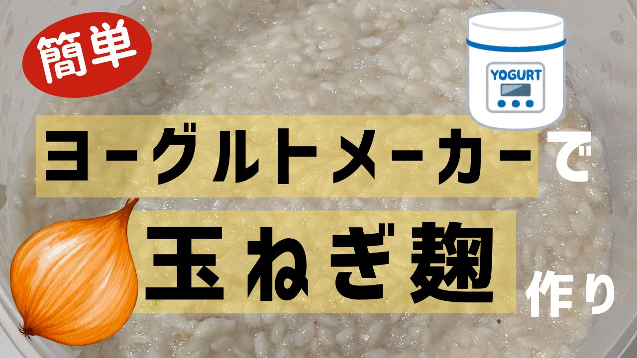 【玉ねぎ麹 作り方】ヨーグルトメーカーで簡単失敗ゼロ！活用レシピ