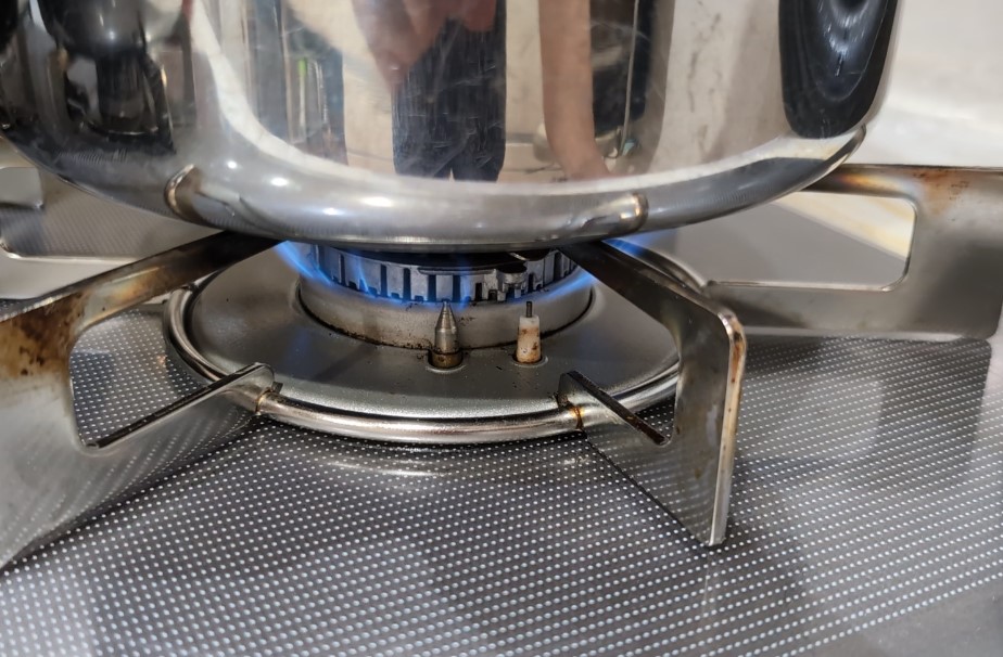 弱火にして そのまま2分加熱