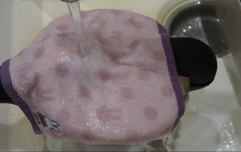 冷水で圧力鍋の圧を強制的に下げる